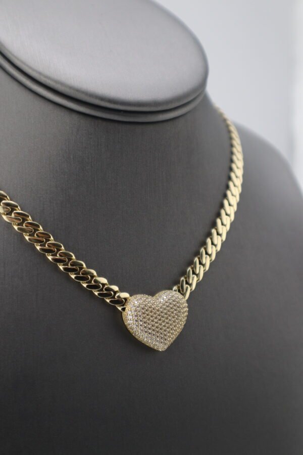 Heart Choker Set 14k